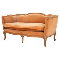 Louis XV Style Cerused Beech Wood Canape