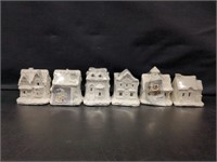 Ceramic pieces - Christmas houses - unfired