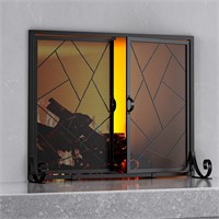 Fire Beauty Fireplace Screen with Hinged Doors Cas