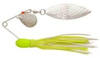 H&H 3/8oz Chart/White Willow Double Spinnerbait