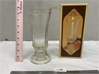 Indiana Glass Hurricane Lamp w/ Box