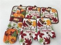 6 New Perfect Harvest Pot Holders & Oven Mitts