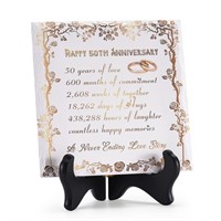 $20  50th Anniversary Gift for Couple/Parents
