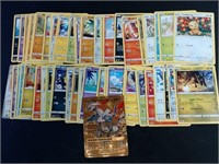 50+ Pokemon Cards Lot With Gold Foil