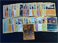 50+ Pokemon Cards Lot With Gold Foil