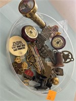 Pins, Thermometers, Misc Lot