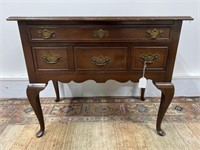 1930's Mahogany Queen Anne 4-Drawer Low Boy 30"H x