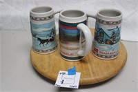 Miller High Life Holiday Steins