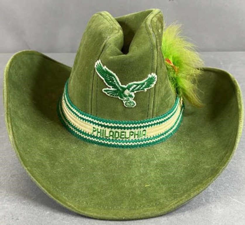 Vtg NFL Philadelphia Eagles Felt Cowboy Hat