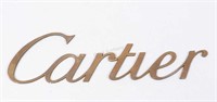 Cartier Metal Display Sign