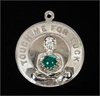 Sterling Silver "Touch Me For Luck" Charm