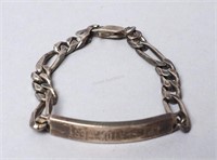 Sterling Silver Personalized Men's Bracelet