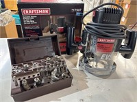 Craftsman Plunge Router & misc router bits