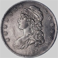 1835 Capped Bust AU-BU Grade Half Dollar