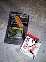 Everlast interval training time watch, rock tape