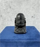 Carved Obsidian R2D2 Star Wars Figure