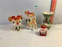 Vintage Japanese Porcelain Christmas Figurines