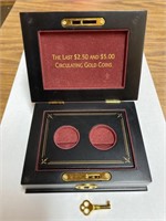 Gold coin display box