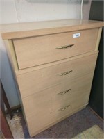 Vintage Blonde wood 4 drawer dresser- approx 41"