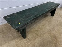 Vtg. Green Painted Bench