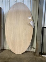 7ft. x 4ft. White Wash Oval Table Top