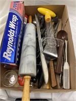 Box of kitchenware