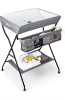 Baby Folding Changing Table with Wheels,