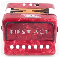 Vintage First Act Child's Accordion - Works