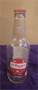 Vintage Dr Pepper Glass Bottle