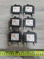 LOT OF 6 Carling Tech Mini Circuit Breakers