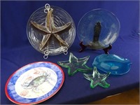 Starfish, Crab Serving Platters