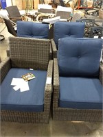 1 LOT, 4 FREEMONT DEEP SEATING CHAIRS