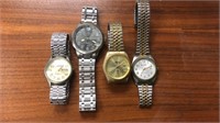 4 men’s wrist watches