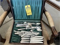 SILVER PLATED FLATWARE WITH BOX