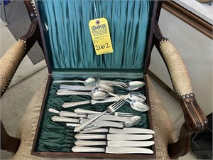SILVER PLATED FLATWARE WITH BOX