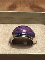 Southwest Purple Mohave Turquoise .925 Ring