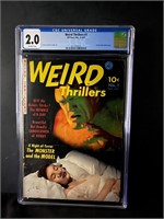 Weird Thrillers 1 CGC 2.0 Pre-Code Horror