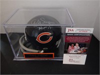 GALE SAYERS SIGNED AUTO BEARS MINI HELMET JSA COA