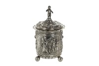 19th C GERMAN SILVER BEAKER WITH ROYAL INTEREST