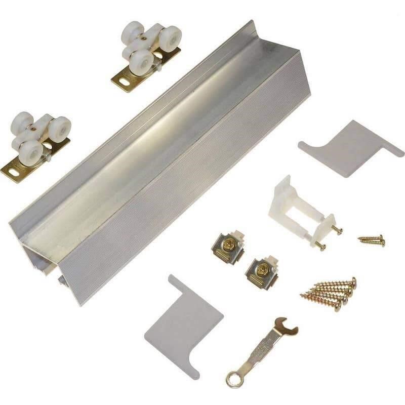 Johnson Wall Mount Barn Door Track & Hardware Set