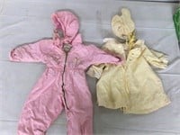 Two Vintage Baby Snowsuits