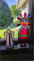 Decorative stained glass figures