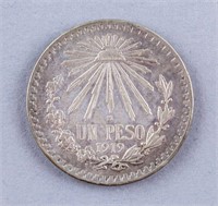 1919 Mexico 1 Peso Coin