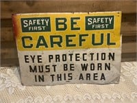 METAL SAFETY FIRST SIGN