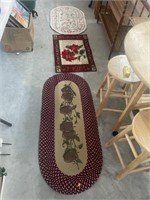 3 throw rugs