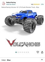 Redcat Racing Volcano-16 1/16 Scale Monster Truck