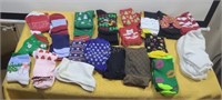 Assorted socks and footies.
