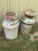 Pair of milk cans