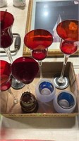 Flag of miscellaneous glass pieces