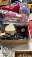 Flat of miscellaneous craft supplies